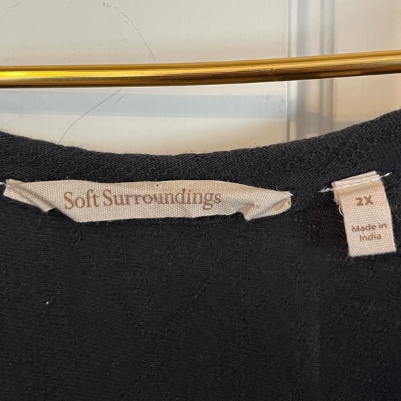 Soft Surroundings Black Tank Bailey Maxi Dress Sleeveless Pockets 2X Plus 5FG41 - Picture 7 of 12